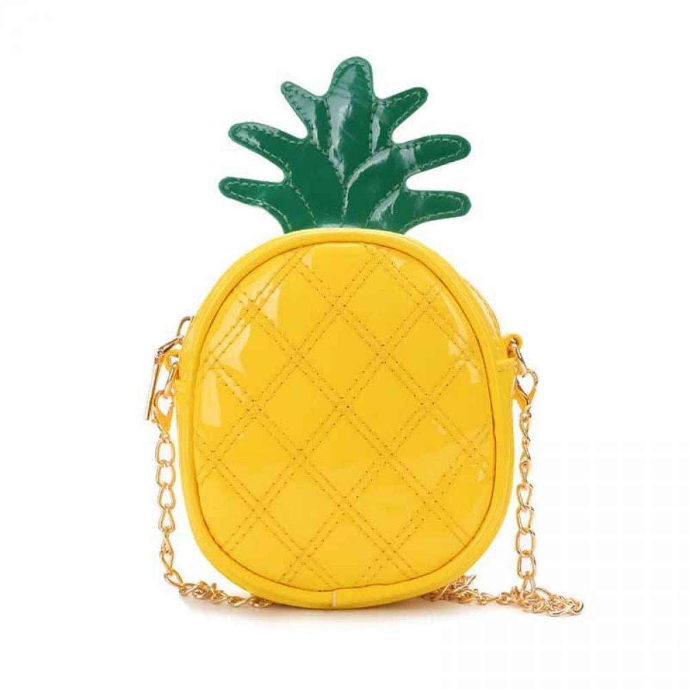 The Pineapple Bag  Beautiful Pineapple Purse Leather Chain Strap