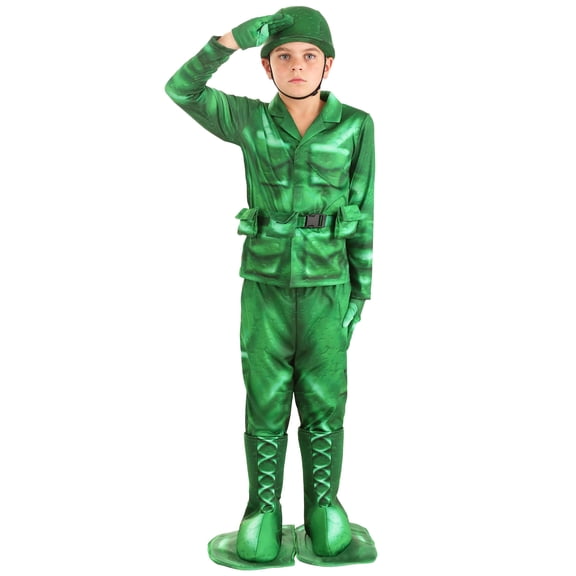 Kid's Plastic Army Man Costume