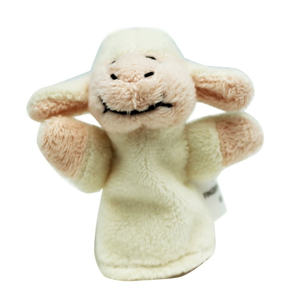 Kid's Plush Animal Finger Puppet: Lamb - By Ganz