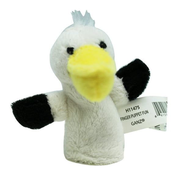 Kid's Plush Animal Finger Puppet: Pelican - By Ganz