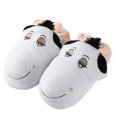 thumbnail image 1 of Kid's Plush Cartoon Animal Cozy House Slippers for Indoors (Cow), 1 of 3