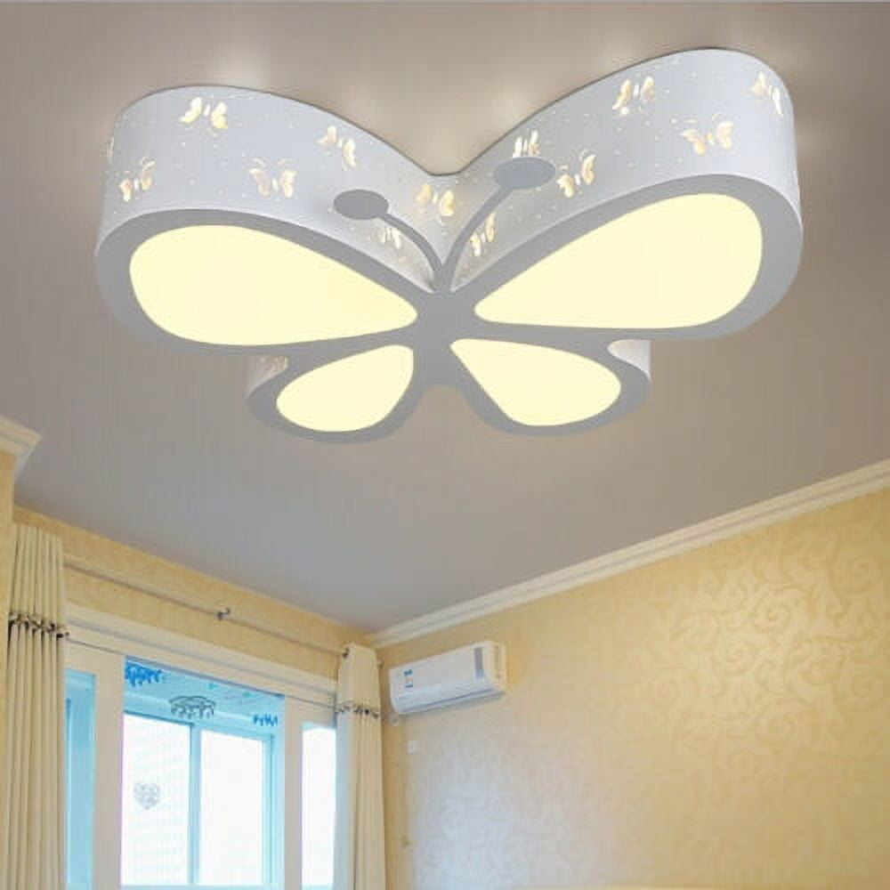 Kid's Room Ceiling Light Butterfly LED Chandelier Lamp Pendant Light Fixture