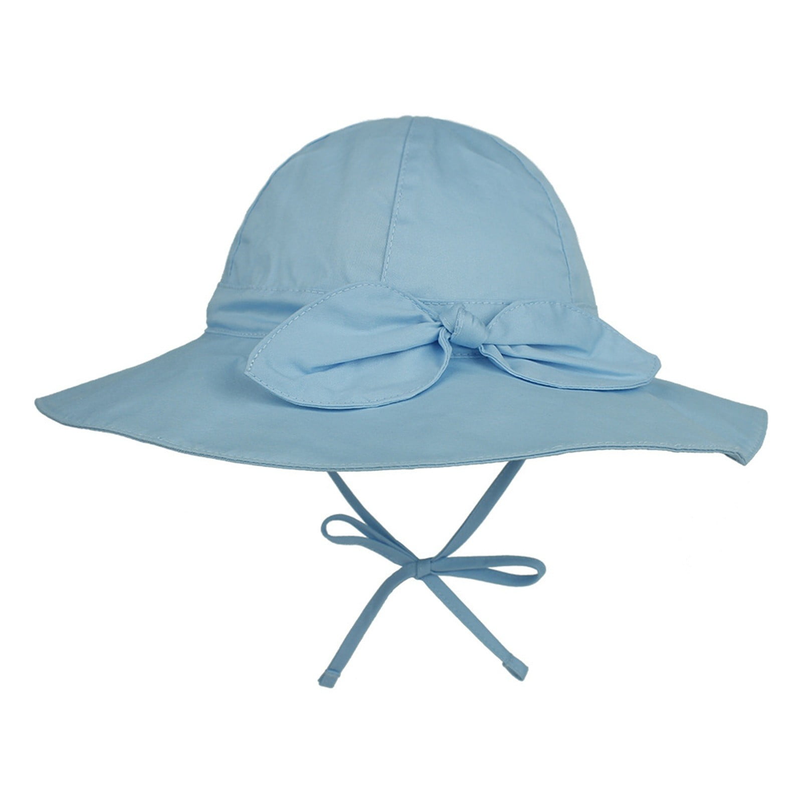 Kid's Solid Sun Hat Wide Brim UPF 50+ Protection Hat For Toddler Boys