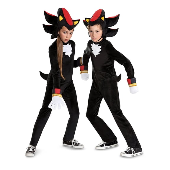 Disguise Boys' Sonic The Hedgehog 3 Shadow The Hedgehog Deluxe - Size 4-6 - Black