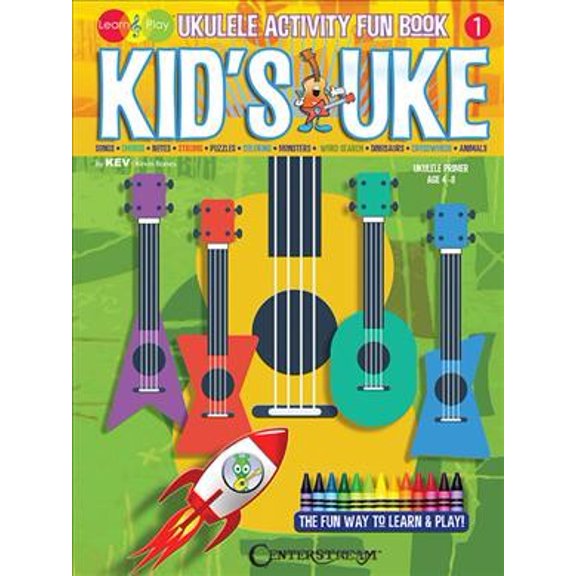 Pre-Owned Kid's Uke - Ukulele Activity Fun Book: Kev's Learn & Play Series (Paperback)