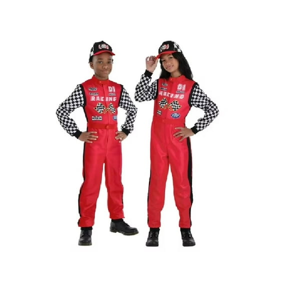 Kid's Unisex Race Car Driver Costume