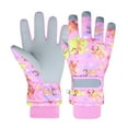 thumbnail image 1 of Kid's Winter Outdoor Ski Gloves Children's Girls Printing Waterproof Gloves Lined Cotton Plus Velvet Furry Toddler Girls Boys Cold-Proof Link Buckle Gloves, 1 of 2