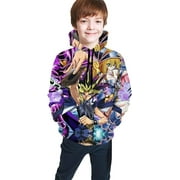 Kid's/Youth Hoodies Yu-GI-Oh Children's 3D Printing Unisex Pullover Hooded Sweatshirts for Boys/Girls