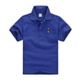 thumbnail image 1 of Kids Boys' Polo Shirt School Uniform Shirts Boys Short Sleeve Polo Shirts Rugby Shirt 5-6 Years, 1 of 3