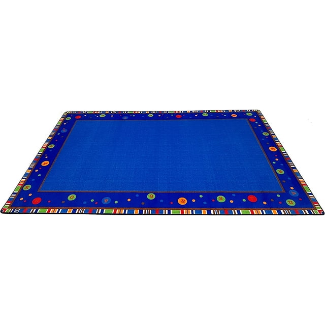 KidCarpet ABC Dots School Rug 4' x 6' Rectangle Rug for Classroom Home Learning or Kids Room Carpet Educational Learning Rug for School | Rug for Kids and Children Bedrooms & Playroom