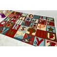 thumbnail image 1 of KidCarpet.com Alphabet Seating Rug Earth Tone, 7'6" X 12' Rectangle ABC Letter Area Rug for Children's Classroom Floor Mat Educational Rug for Learning, 1 of 1