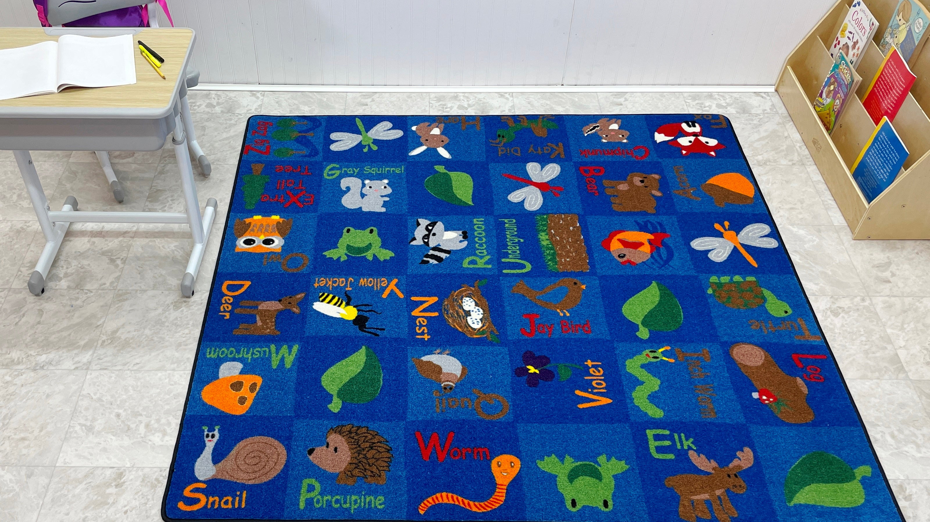 KidCarpet.com Animals in The Forest Nylon Area Rug 12' x 6 ...