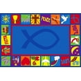 thumbnail image 1 of KidCarpet.com Bible Squares Christian School Rug 4'x6' Rectangle, 1 of 1