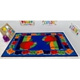 thumbnail image 1 of KidCarpet.com Let's Book It Reading Rug, 7'6" x 12', Multicolored Abc's Learning KidCarpet.com | Educational Alphabets Childrens Area Rug for Kids Perfect for Daycare, Playroom, School, 1 of 1