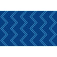 thumbnail image 1 of KidCarpet.com Chevron Kids Nylon Area Rug 4' x 6' Blue on Blue Rectangle Zig Zag Modern Casual Geometric Area Rug | Indoor Outdoor Area Rug Ideal for High Traffic Areas in Living Room, Bedroom, 1 of 1