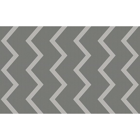 KidCarpet.com Chevron Kids Nylon Area Rug, 4' x 6', Gray Rectangle Zig Zag Modern Casual Geometric Area Rug | Indoor Outdoor Area Rug Ideal for High Traffic Areas in Living Room, Bedroom