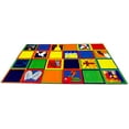 thumbnail image 1 of KidCarpet.com Christian Squares Nylon Area Rug, 6' x 8'6", Multicolored Classroom Seating Carpet for Preshool, Children's Classroom Rug Educational Learning Carpet, 1 of 1