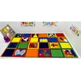 thumbnail image 1 of KidCarpet.com Christian Squares Nylon Area Rug, 7'6" x 12', Multicolored Classroom Seating Carpet for Preshool, Children's Classroom Rug Educational Learning Carpet, 1 of 1