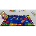thumbnail image 1 of KidCarpet.com Colorful Shapes & Alphabets Educational Learning Preschool Rug with Bright Colors, 7'6" x 12' Rectangle Multicolored Area Rug for Kids Bedroom, Toddler Classroom and Baby Playroom, 1 of 2