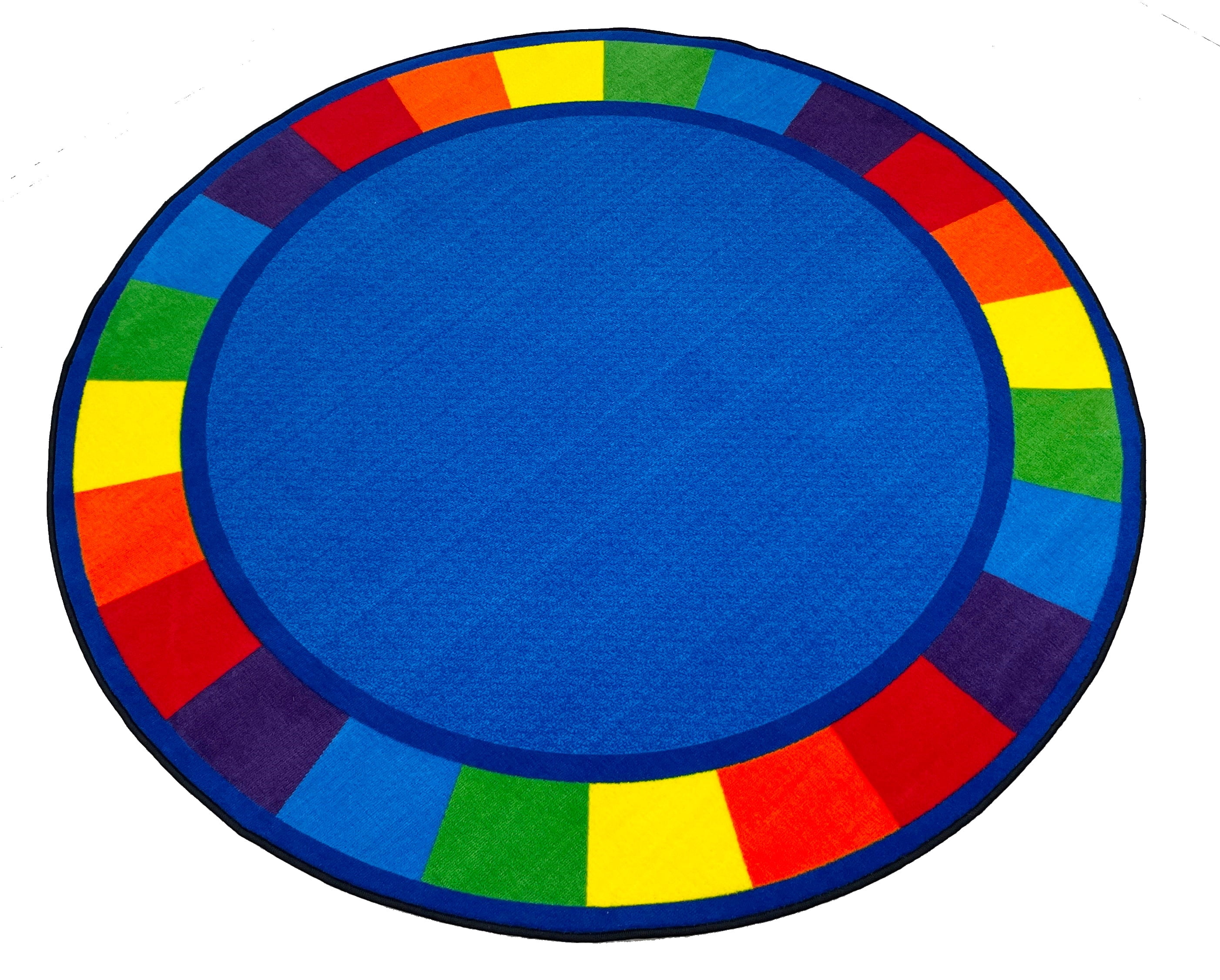 Mat Rug Circle KidCarpet.com Colors Full Circle Classroom Carpet, 12' Round for School ...