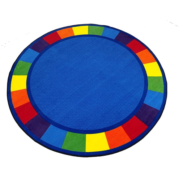 KidCarpet.com Colors Full Circle Classroom Rug, 12'x12' Round
