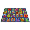 thumbnail image 1 of KidCarpet.com Cute Little Creatures Nylon Area Seating Rug, 6' x 8'6" Multicolored Educational Numbers Classroom Area Rug | Learning Carpets for Kids | Rugs for Bedroom Playroom Baby Toddler Children, 1 of 1