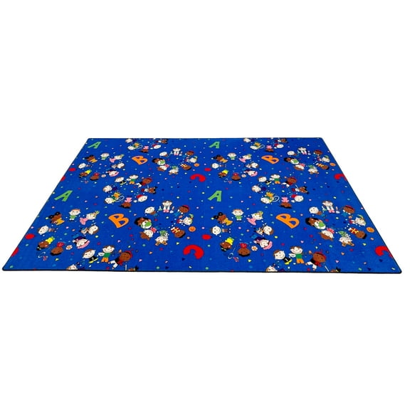 KidCarpet.com We're All Friends Preschool Rug, 4' x 6', Multicolored Classroom Rug for Kids | Children's Preschool Rug | Learning Carpet for School | Area Rugs for Kids | School Carpet for Children