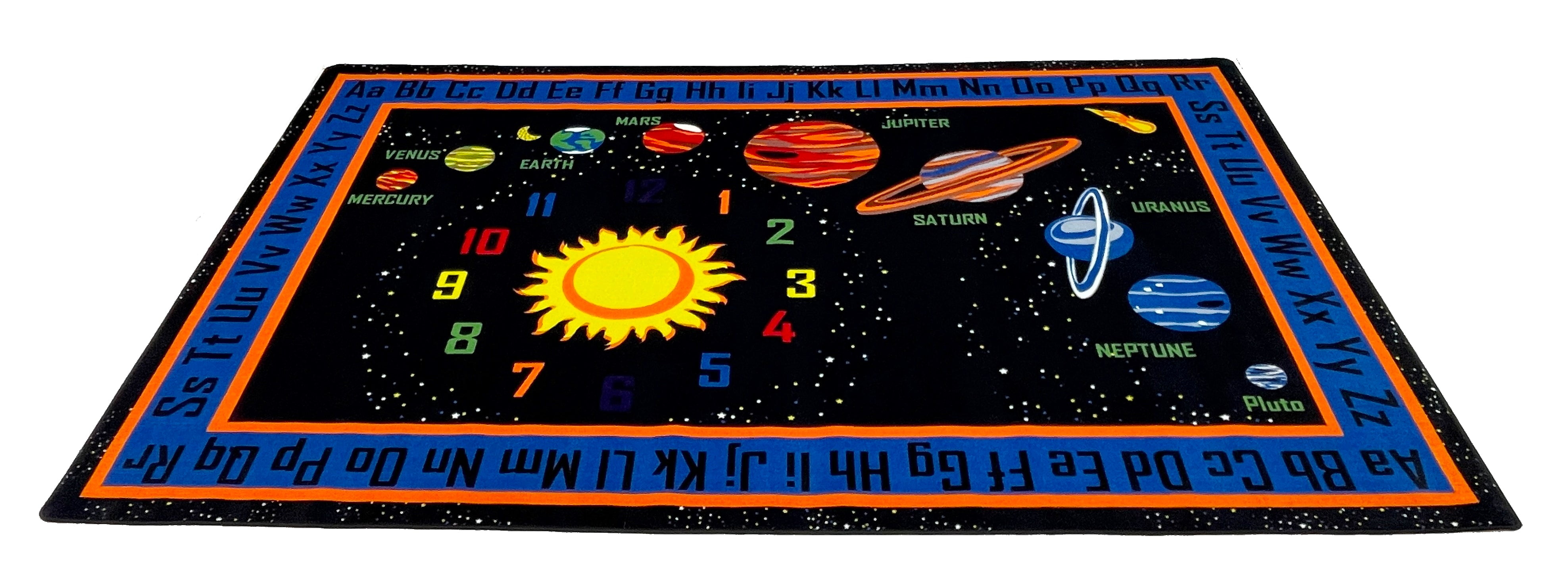 Space Reading Rug KidCarpet.com Outer Space Nylon Area Rug 7'6