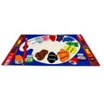 thumbnail image 1 of KidCarpet.com Paint Palette Spanish Rug, 6' x 8'6" Rectangle Colors & Numbers Kids Educational Rug Carpet for Boy & Girl, Fun Learning Classroom Playroom Bedroom Area Rug for Kids, 1 of 1