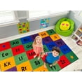 thumbnail image 1 of KidCarpet.com Row by Row Alphabet Rug, 7'6" x 12', Multicolored | ABC Primary Children's Educational Rug for Home Learning Area | KidCarpet.com for Bedroom Playroom | Area Rug for Kids, 1 of 1