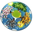 thumbnail image 1 of KidCarpet.com The Seasons Classroom Rug, 6' Round Spring, Winter, Summer, Fall Area Rug for Kids | Kids Educational Learning Rug | Childrens Carpet Perfect for Daycare, Playroom, School, 1 of 1