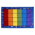 thumbnail image 1 of KidCarpet.com Seating Rainbow with Alphabet Rug 24 Rectangle 7'6" x 12'' Educational Learning Rug for Children's Classroom | Area Rugs for Kids School | Abc's Alphabet Children's Block Seating Carpet, 1 of 2