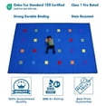 thumbnail image 1 of KidCarpet.com Seating Squares Multi on Blue Rug 24 Area Rug for Classroom 7'6" x 12'' | School Rugs for Children's | Kids Playroom Rug | Carpet for Kids Room Nursery Home Décor, 1 of 1