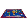 thumbnail image 1 of KidCarpet.com Our World of Peace Globe Nylon Area Rug, 7'6" x 12, Multicolored Area Rug for Education and Learning | Suitable for Nursery, Bedroom or Play Area Classroom Seating Carpet School Rug, 1 of 1