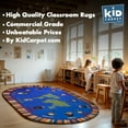 thumbnail image 1 of KidCarpet.com Our World of Virtue Classroom Rug 7'6" x 12'' Rectangle Kids Rug for Nursery, Bedroom, Daycare Children Area Rug | Carpet for Kids Classroom and Playroom | Area Rug for Kids, 1 of 1