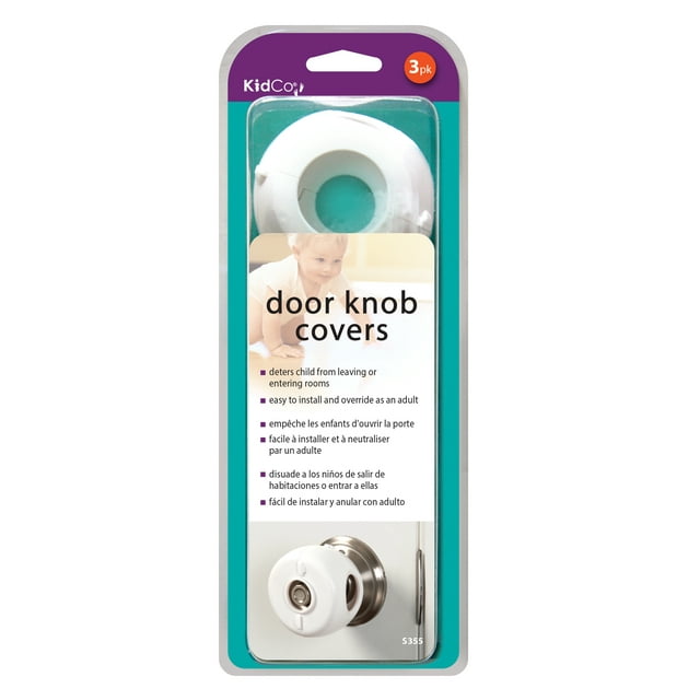 KidCo Child Safety Door Knob Covers, 3Pack, White