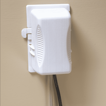KidCo Outlet Plug Cover S211, White, Baby Safety Electrical Outlet Cover Box Childproof Large Plug Cover for Babyproofing Outlets Easy to Install & Use