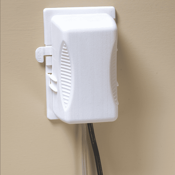 KidCo Outlet Plug Cover S211, White, Baby Safety Electrical Outlet Cover Box Childproof Large Plug Cover for Babyproofing Outlets Easy to Install & Use