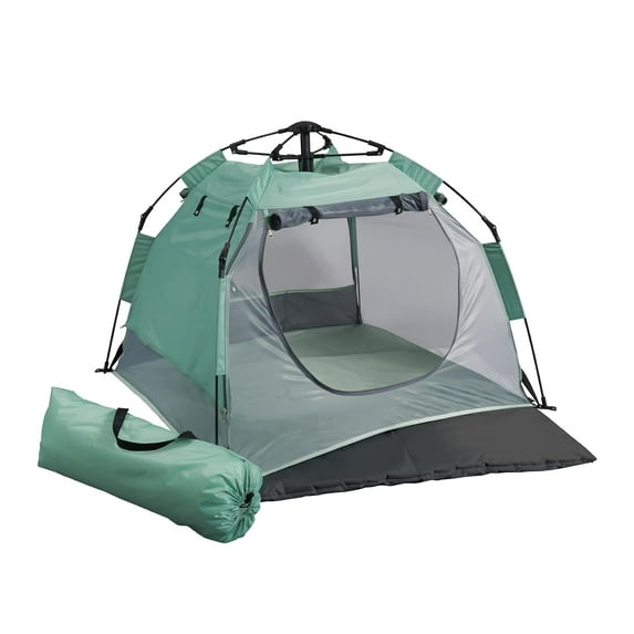 KidCo PeaPod Camp Lightweight Portable Baby Toddler Travel Tent, Seafoam