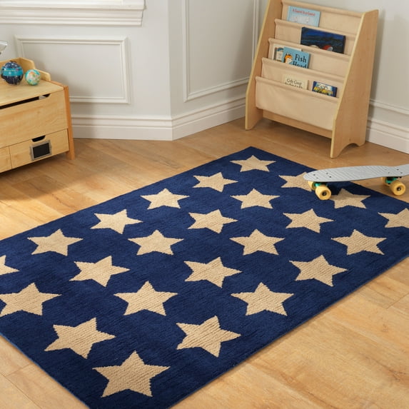 KidKraft: 3 x 5 Rugs - Grid Blue