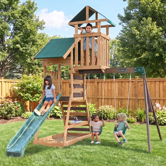 KidKraft A-Frame Twist Swing Set