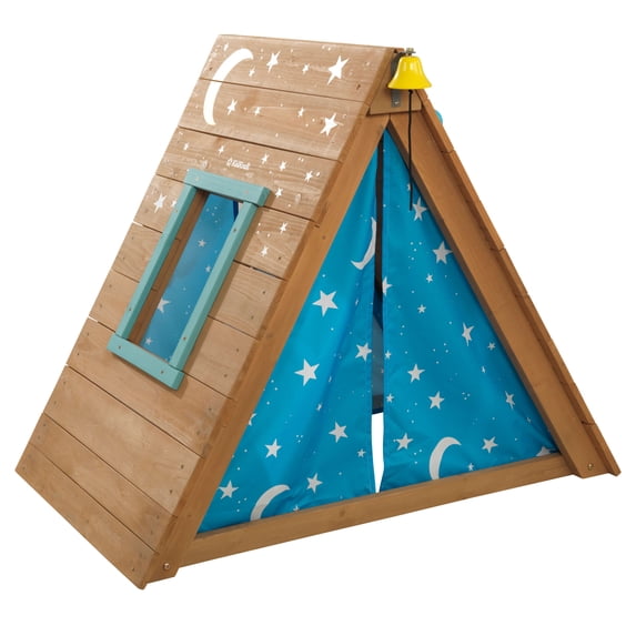 KidKraft A-Frame Wooden Hideaway & Climber Toddler Climbing Toy