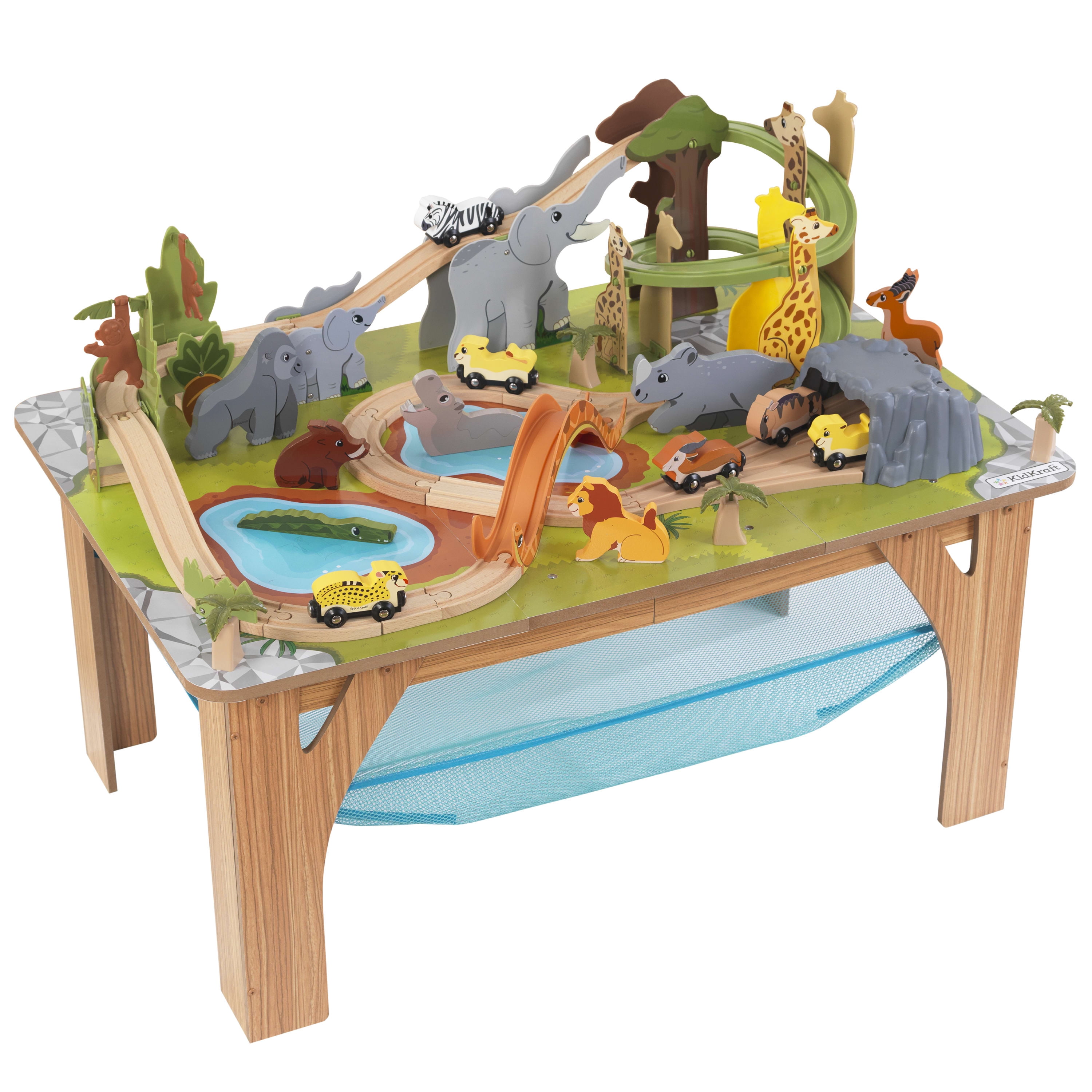 KidKraft Adventure Tracks™ Safari Run Wooden Play Table with Storage