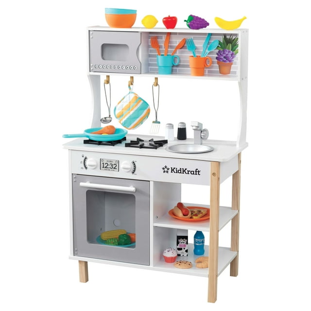 KidKraft All Time Wooden Play Kitchen with 38 Accessories