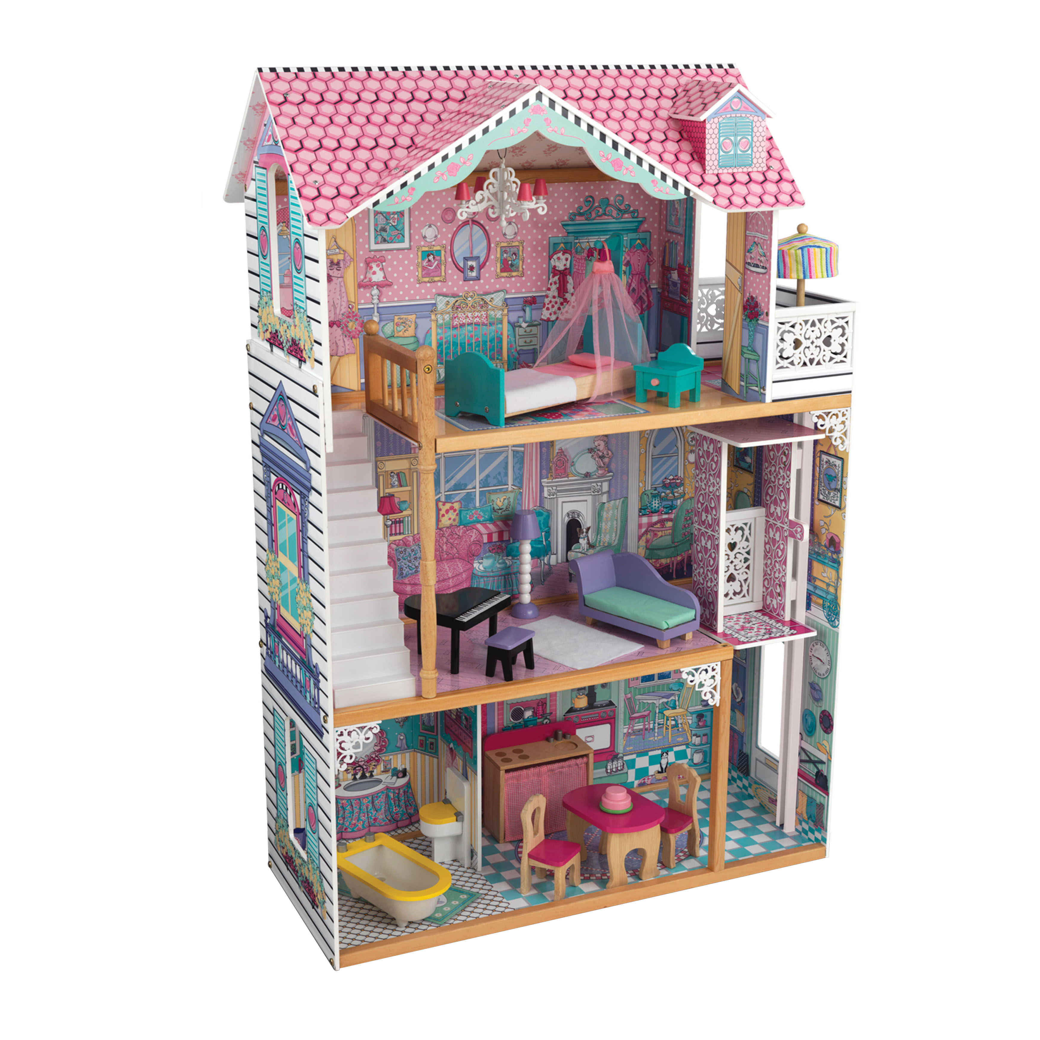 KidKraft Annabelle Wooden Dollhouse with Elevator photo 1