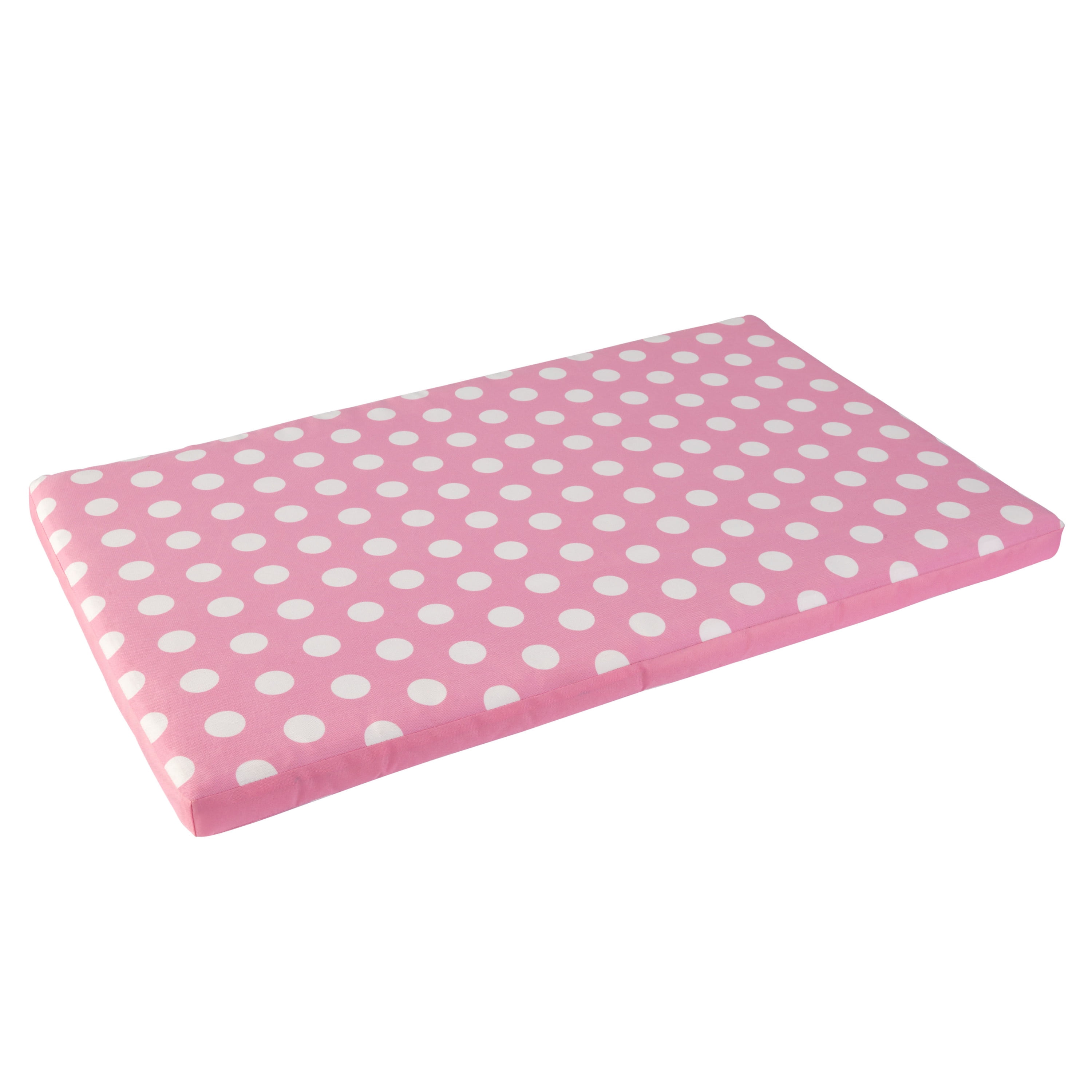 KidKraft Austin Toy Box Cushion Pink with White Polka Dots, Soft