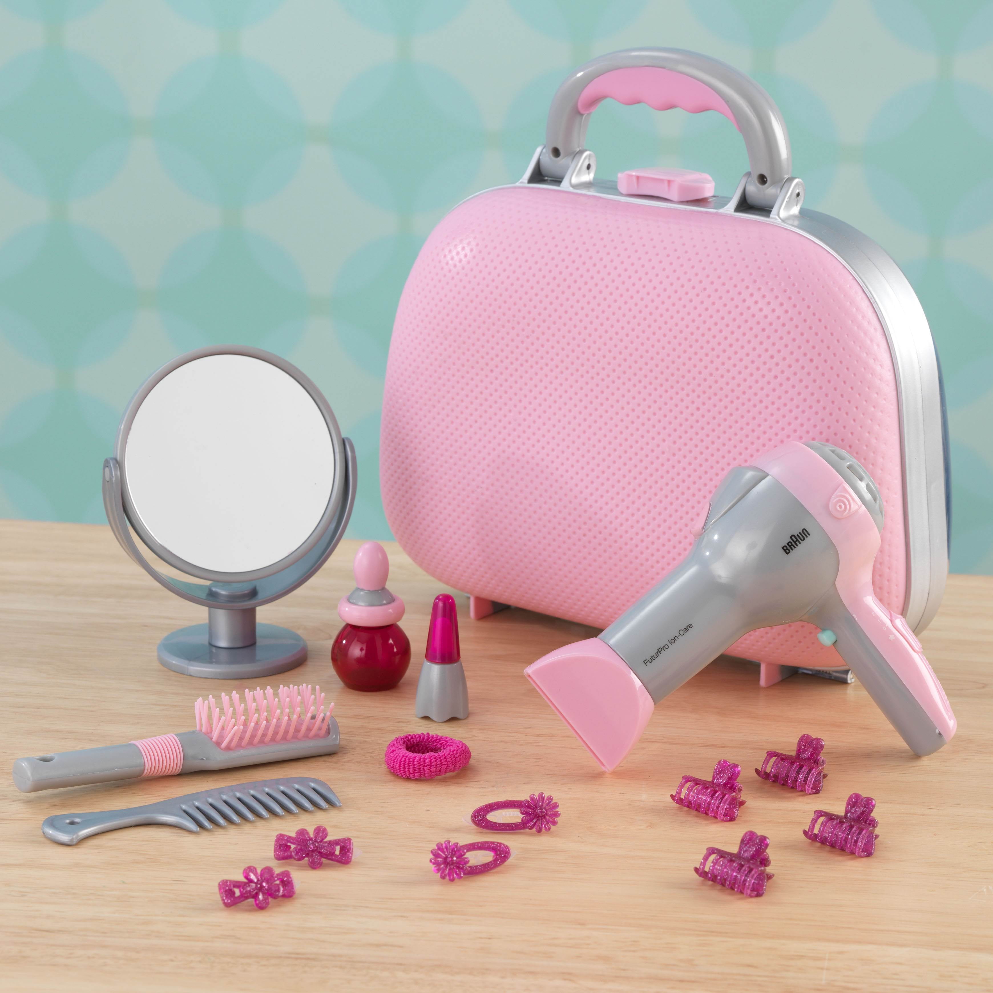 KidKraft Beauty Case Kids Pretend Play Set with 15 Accessories 63293
