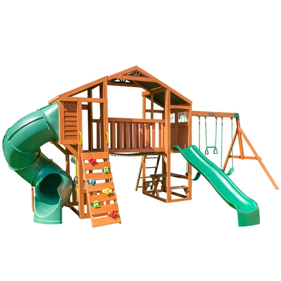 KidKraft Boulder Bluff Swing Set Playset