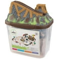 thumbnail image 1 of KidKraft Bucket Top Construction Wood Train Set with Crane & 61 Pieces, For Ages 3+, 1 of 3