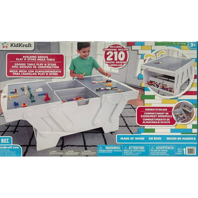 KidKraft Building Bricks Play N Store Mega Table